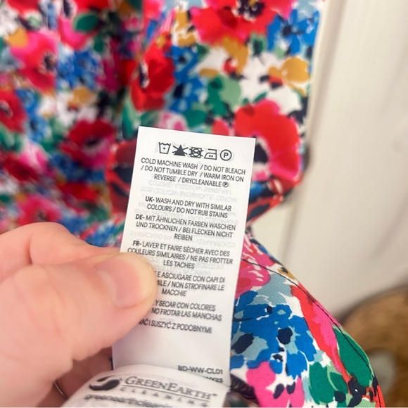 NWT Boden Hattie Poplin Midi Floral Preppy Skirt 100% Cotton Multi Color - Picture 8 of 10